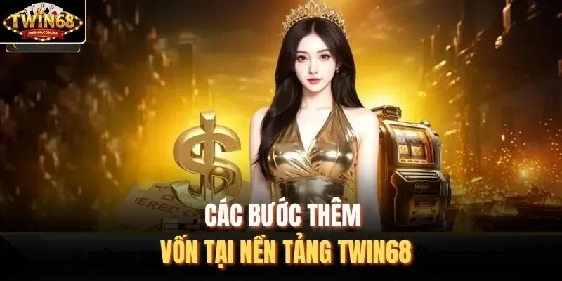 Các bước thêm vốn tại nền tảng Twin68